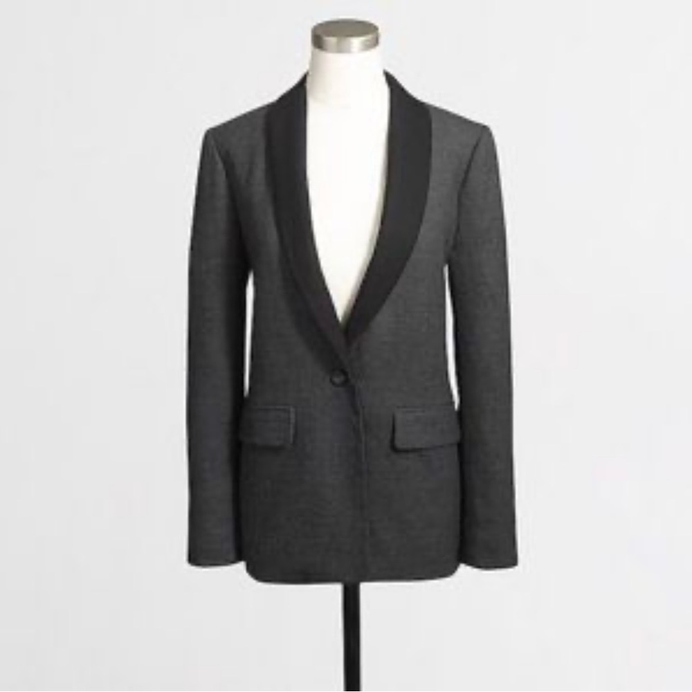 J Crew Tuxedo Collar Blazer
